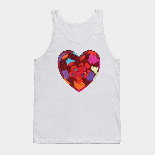 Hearts in hearts Tank Top by RRSA Designs